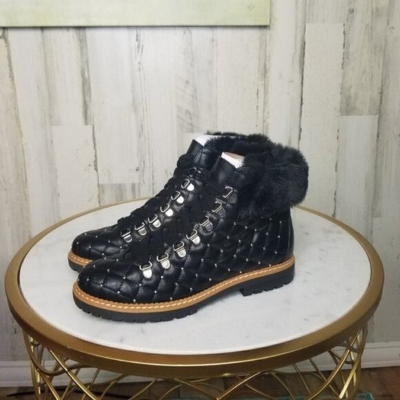 INC International Concepts Women's Pravale Lace-Up Lug Sole Hiker Bling … - Picture 2 of 6